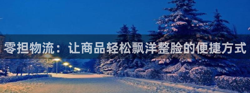 豪门国际注册链接入口：零担物流：让商