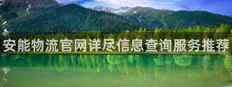 豪门国际官网入口app：安能物流官网