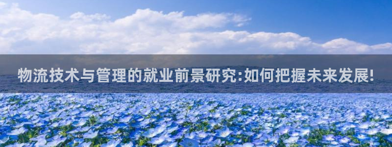 豪门国际官网入口2024：物流技术与管理的就业前景研究:如何